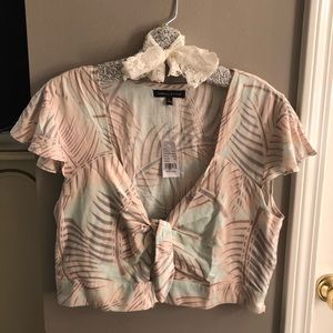 NWT Pac Sun Kendall & Kylie Tie Crop Top Size L